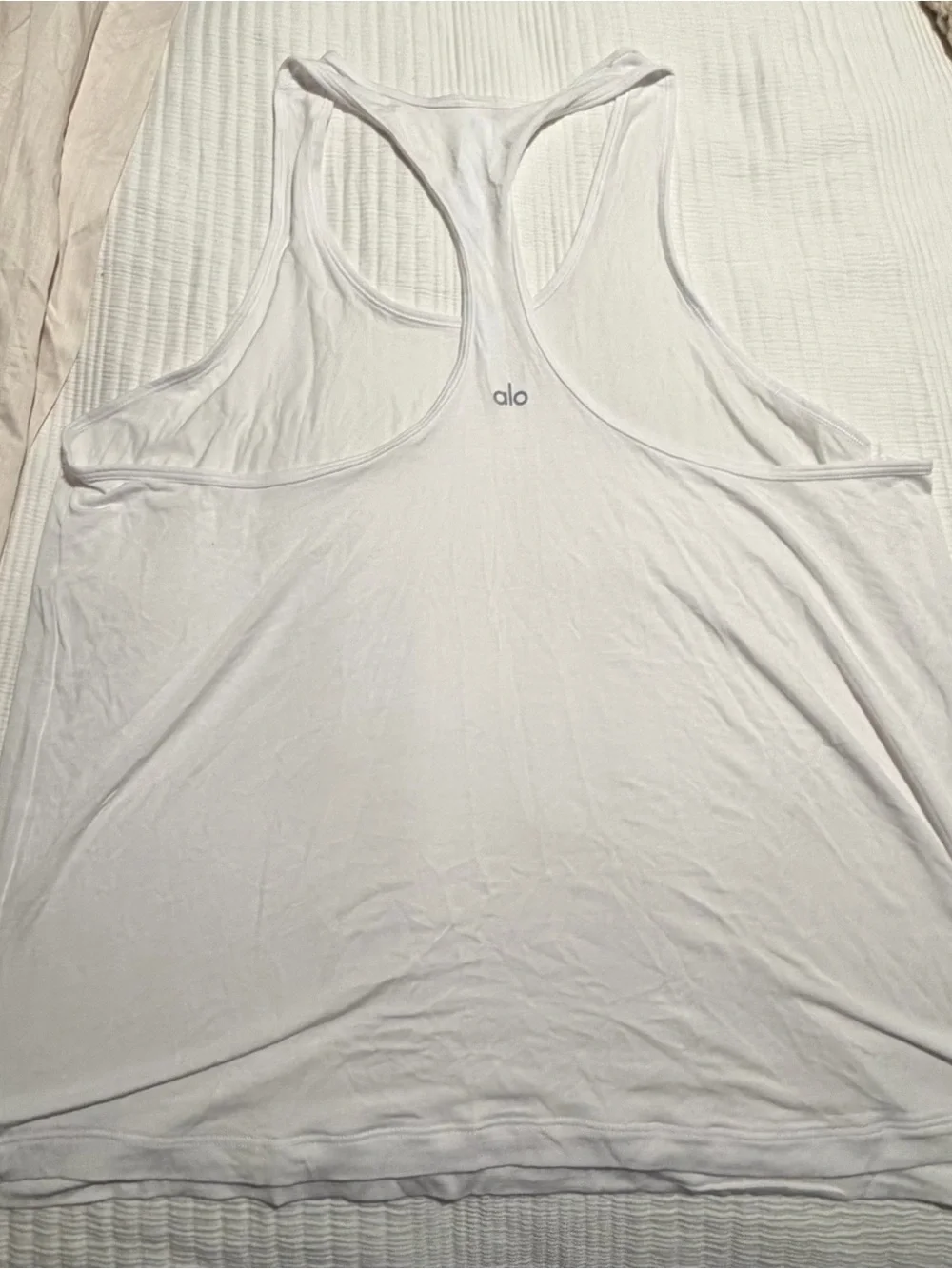 ALO Yoga White Racerback Tank